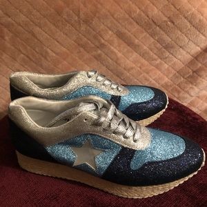 Glitter sparkly sneakers